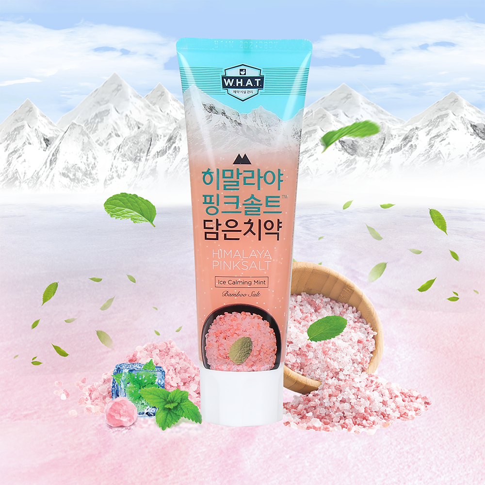 Kem đánh răng Bamboo Salt Himalaya Pink Salt Ice Calming Mint 100g